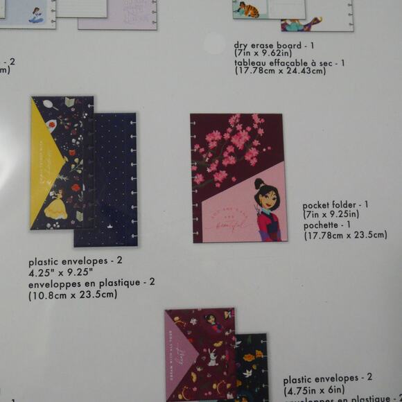 NEW Happy Planner Disney Princess Classic Planner Companion Folders Papers - Picture 13 of 16